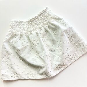 ZARA KIDS White Eyelet Women's Skirt